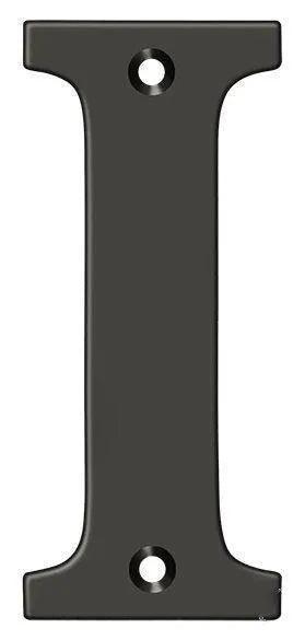 Deltana 4" Residential Letter I in Oil Rubbed Bronze finish
