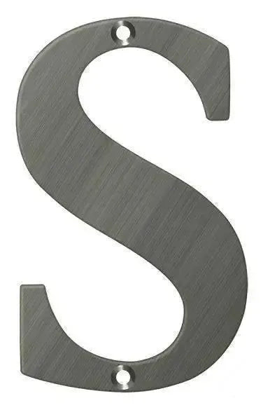 DeltanaDeltana 4" Residential Letter S in 