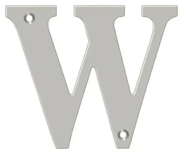 DeltanaDeltana 4" Residential Letter W in 