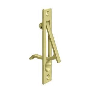Deltana 4" Sliding Pocket Door Edge Pull in Polished Brass finish