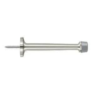 Deltana 4" Solid Brass Baseboard Door Bumper in Lifetime Polished Nickel finish