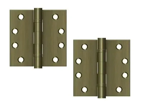 DeltanaDeltana 4" x 4" Square Corner Ball Bearing Hinge, Heavy Duty in 