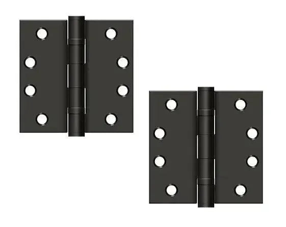 DeltanaDeltana 4" x 4" Square Corner Ball Bearing Hinge, Heavy Duty in 