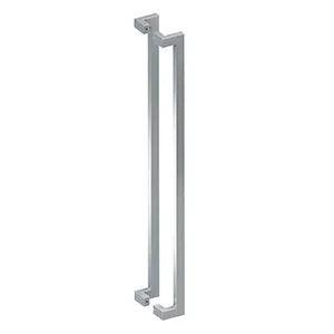 Deltana 48" Back-to-Back Modern Offset Pulls Brushed Stainless Steel