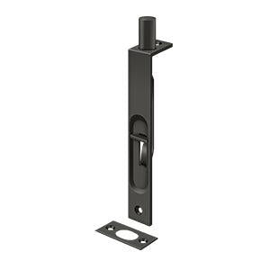 Deltana 6" Flush Bolt with Square Corners in Oil Rubbed Bronze finish