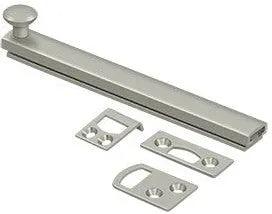 Deltana 6" Heavy Duty Concealed Screw Surface Bolt Brushed Nickel