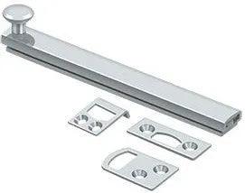 Deltana 6" Heavy Duty Concealed Screw Surface Bolt Polished Chrome