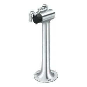 Deltana 8" Heavy Duty Floor Mount Bumper with Hook and Eye Polished Chrome