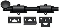 Deltana 8" Heavy Duty Surface Bolt Paint Black