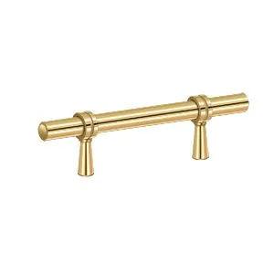 Deltana Adjustable Pull, 4 3/4" in PVD Polished Brass finish