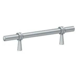 Deltana Adjustable Pull, 6 1/2" in Satin Chrome finish