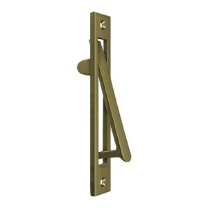 Deltana 6" Sliding Pocket Door Edge Pull in Antique Brass finish