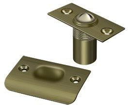 Deltana Ball Catch, Square Corners in Antique Brass finish