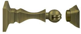 Deltana Magnetic Door Holder, 3 1/2" in Antique Brass finish