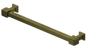 Deltana Manhattan Decorative Cabinet Pull, 7" C-to-C in Antique Brass finish