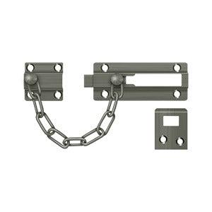 Deltana Chain Door Guard / Doorbolt in Pewter finish