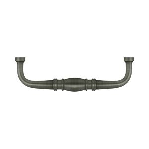 Deltana Colonial Wire Pull, 4" CTC in Pewter finish