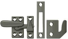 Deltana Small Window Lock / Casement Fastener in Pewter finish