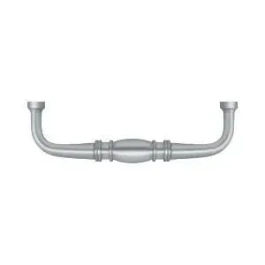 Deltana Colonial Wire Pull, 4" CTC in Satin Chrome finish