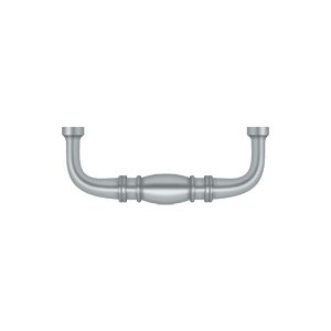 Deltana Colonial Wire Pull, 3" C-to-C in Satin Chrome finish