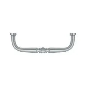 Deltana Traditional Wire Pull, 3 1/2" C-to-C in Satin Chrome finish
