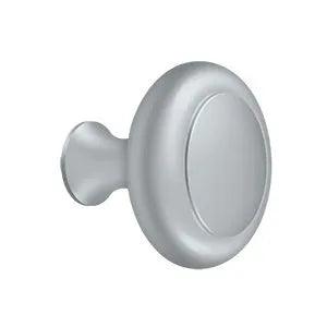 Deltana Heavy Duty Round Knob with Groove in Satin Chrome finish