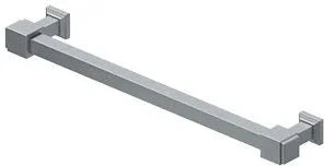 Deltana Manhattan Decorative Cabinet Pull, 7" C-to-C in Satin Chrome finish