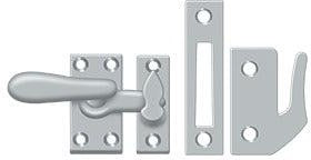 Deltana Medium Window Lock / Casement Fastener in Satin Chrome finish