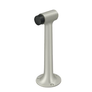 Deltana 8" Heavy Duty Floor Mount Bumper in Satin Nickel finish