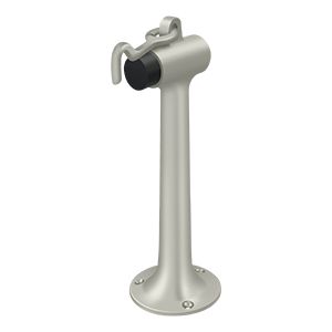 Deltana 8" Heavy Duty Floor Mount Bumper with Hook and Eye in Satin Nickel finish