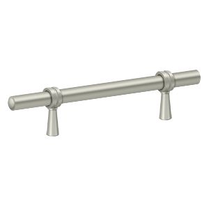Deltana Adjustable Pull, 6 1/2" in Satin Nickel finish