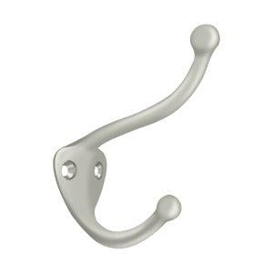 Deltana Coat and Hat Hook in Satin Nickel finish