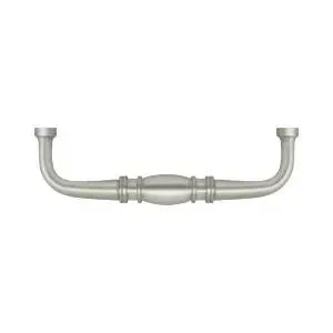 Deltana Colonial Wire Pull, 4" CTC in Satin Nickel finish