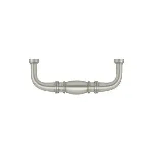 Deltana Colonial Wire Pull, 3" C-to-C in Satin Nickel finish