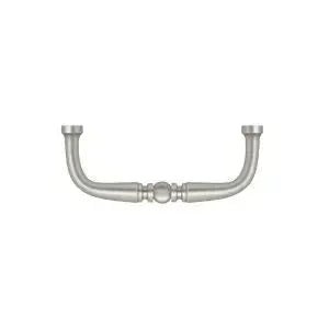Deltana Traditional Wire Pull, 3" C-to-C in Satin Nickel finish