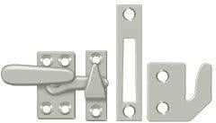 Deltana Small Window Lock / Casement Fastener in Satin Nickel finish