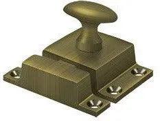 Deltana Cabinet Lock, 1 1/2" x 1 3/4" in Antique Brass finish