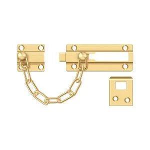 Deltana Chain Door Guard / Doorbolt in PVD Polished Brass finish