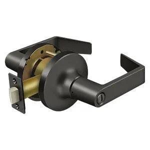Deltana Commercial Privacy Grade 1 Clarendon Lever in Oil Rubbed Bronze finish
