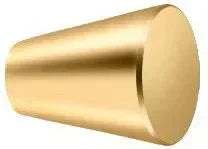 Deltana 1 1/8" Cone Cabinet Knob in PVD Polished Brass finish