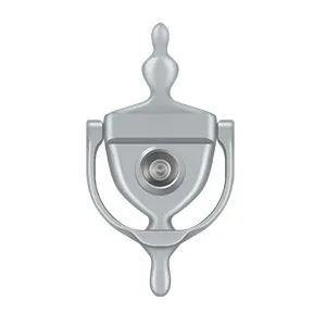 Deltana Door Knocker with Viewer Brushed Chrome