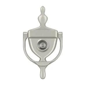 Deltana Door Knocker with Viewer Brushed Nickel