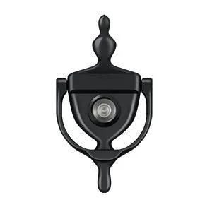 Deltana Door Knocker with Viewer Paint Black