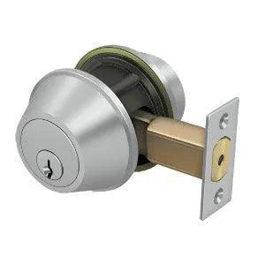 Deltana Double Cylinder Deadbolt-Grade 2 Brushed Stainless Steel