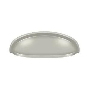 Deltana Elongated Shell Pull, 4 1/2" in Satin Nickel finish