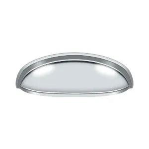 Deltana Elongated Shell Pull, 4 1/2" in Polished Chrome finish