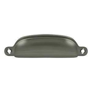Deltana Exposed Shell Pull, 4" in Pewter finish