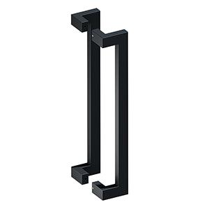 Deltana 24" Back-to-Back Modern Offset Pulls in Flat Black finish