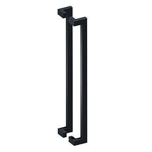 Deltana 36" Back-to-Back Modern Offset Pulls in Flat Black finish