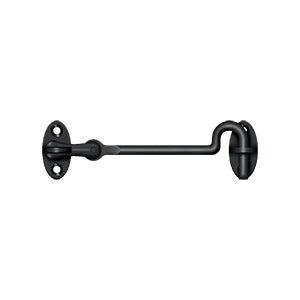 Deltana 4" Contemporary Cabin Swivel Hook in Flat Black finish